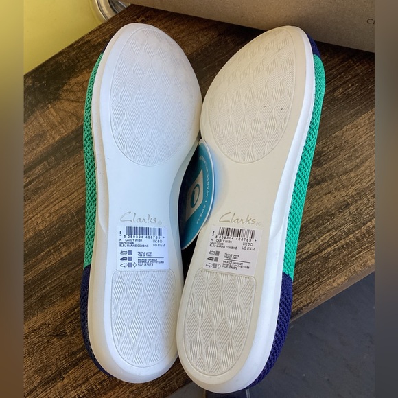 Clarks Womens Womens Cloudsteppers Carly Wish Ballet Flats - NAVY - Sz 8.5 - new - Picture 5 of 6